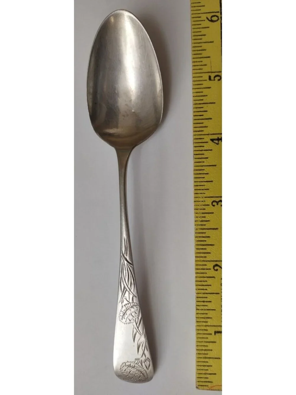 J.W. Ware Sterling Silver teaspoon spoon 5-7/8